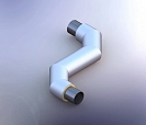 Z-образный элемент трубопровода ст. 325х7,0-1-ППУ-ОЦ