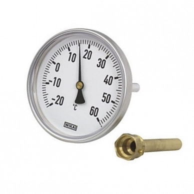 Термометр биметаллический осевой Дк100 L60мм G1/2" -20+60С A50.10 Wika 36535547