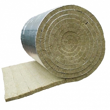 Рулон минеральная вата LAMELLA MAT L кашированный фольгой 40х1000-6 ROCKWOOL