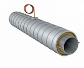 Концевой элемент трубопровода с торц. каб. выв. ст. 1020х10,0-1-ППУ-ОЦ