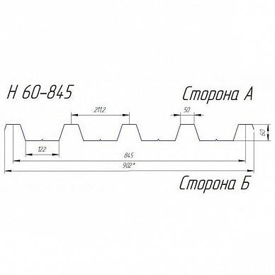 Профнастил Н60 RAL 7035 светло-серый 0.85 мм