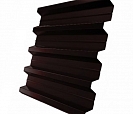 Профнастил Н60 RAL 8017 шоколадно-коричневый 0.85 мм