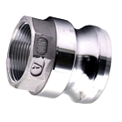 Быстроразъемные соединения camlock А-3040 (ПАПА 75мм + внутр. резьба 100мм) 3" х 4"