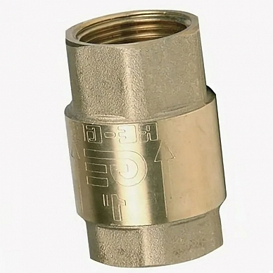 Обратный клапан пружинный муфтовый латунный, тип 3121, Genebre Ду100 Ру25