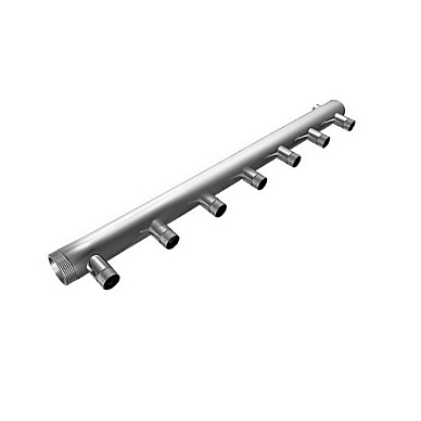 Коллектор из трубы стальной электросварной Ду 32 3/4" НР на 7 вых 3/4" НР