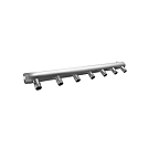 Коллектор стальной распределительный Ду 40 3/4" НР на 7 вых 1/2" НР