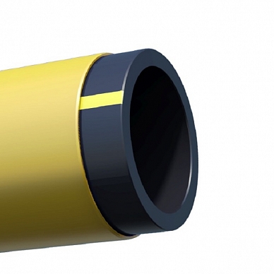 Труба газовая полиэтилен низкого давления ПЭ100 SDR 17,6 160 мм в защитной оболочке