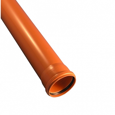 Труба НПВХ наружная рыжая SN2 160 мм х 3,2 мм длина 1000мм Aquaviva