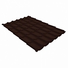Металлочерепица RAL 8017 шоколадно-коричневый 0,4 мм Полиэстер Монтеррей